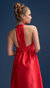 Odette Halter Full length Gown In Red