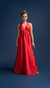 Odette Halter Full length Gown In Red