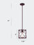 1-Light Bronze Industrial Pendant Light With Adjustable Hanging Rod