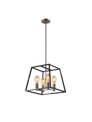 4 Light Pendant Lighting Ceiling Fixtures - Black