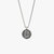 Sterling Silver Ancient Greek Skull Coin Necklace - Silver