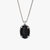 Sterling Silver Black Onyx Stone Necklace