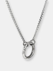 Sterling Silver Circle Amulet Necklace