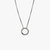 Sterling Silver Circle Amulet Necklace - Sterling Silver