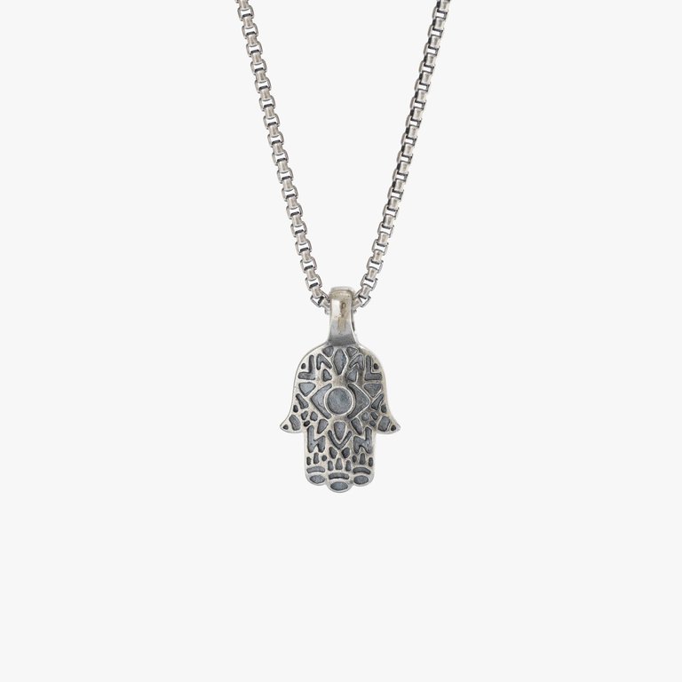 Sterling Silver Hamsa Necklace