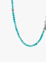 Sterling Silver & Turquoise Beaded Necklace