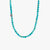 Sterling Silver & Turquoise Beaded Necklace - Turquoise