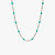 Sterling Silver Turquoise Twisted Cable Chain Necklace - Sterling Silver Turquoise