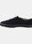 Adults Unisex Gusset Black Canvas Sneakers - Black