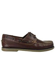 Boys Moccasin Boat Shoes - Brown