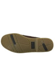 Boys Moccasin Boat Shoes - Brown