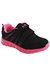 Dek Childrens/Kids Air Sprint Touch Fastening Lightweight Jogger Sneakers (Black/Fuchsia) (9 Toddler) - Black/Fuchsia