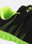 Dek Childrens/Kids Air Sprint Touch Fastening Lightweight Jogger Sneakers (Black/Lime) (12 Child US)