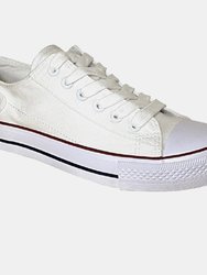 Dek Womens/Ladies Canvas Sneaker Shoe - White