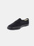 Kids Unisex Junior Gusset Black Canvas Plimsolls