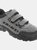 Mens Ascend Triple Touch Fastening Trek Hiking Trail Shoes - Gray/Black - Gray/Black
