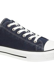 Mens Canvas Plimsols - Navy