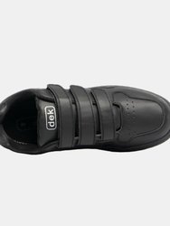 Mens Charing Cross Touch Fastening Trainers - Black