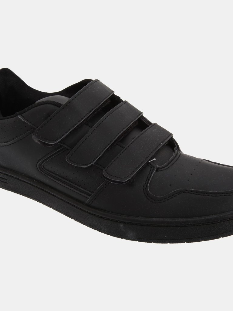 Mens Charing Cross Touch Fastening Trainers - Black - Black