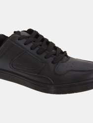 Mens Euston Lace Trainers/Sneakers - Black - Black