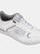 Mens Geometric Bowling Trainers - White - White