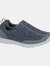 Mens Memory Foam Slip On Shoes - Navy