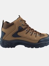 Mens Ontario Lace-Up Hiking Trail Boots - Khaki
