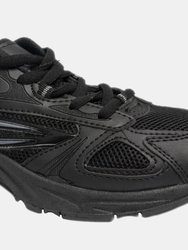 Mens Venus III Lace-Up Trainers Sneakers - Black/Charcoal Grey