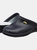 San Malo Womens/Ladies Coated Leather Clogs - Navy Blue