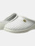 San Malo Womens/Ladies Coated Leather Clogs - White