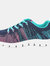 Superlight Womens/Ladies Starlight Memory Foam Sneakers - Navy/Aqua/Fuchsia