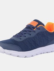 Unisex Adult Hyde Park Sneakers - Navy/Orange