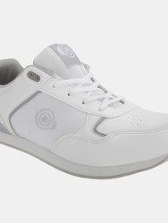 Unisex Adults Jack Lace Up Trainer-Style Bowling Shoes - White - White