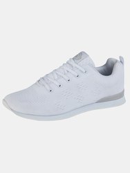 Unisex `Target` Bowl Sneakers - White - White