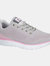 Womens/Ladies Fox Superlight 5 Eye Lace Sneaker - Gray/Pale Pink - Gray/Pale Pink
