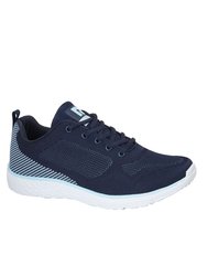 Womens/Ladies Fox Superlight 5 Eye Lace Sneaker - Navy/Sky Blue - Navy/Sky Blue