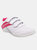Womens/Ladies Raven 3 Touch Fastening Sneakers - White/Fuchsia - White/Fuchsia