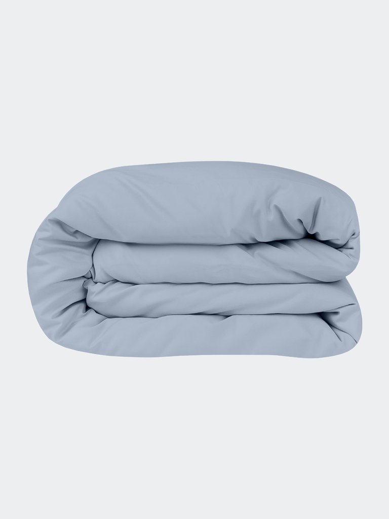 Organic Cotton Duvet Cover - Light Blue