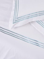 Organic Cotton Embroidered Duvet Set - Ivory