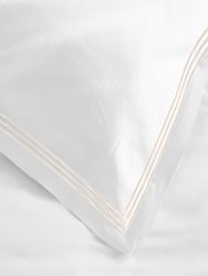 Organic Cotton Embroidered Duvet Set - Ivory