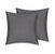 Organic Cotton Euro Sham - Charcoal - Charcoal