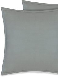 Organic Cotton Euro Sham - Light Slate Gray - Light Slate Gray