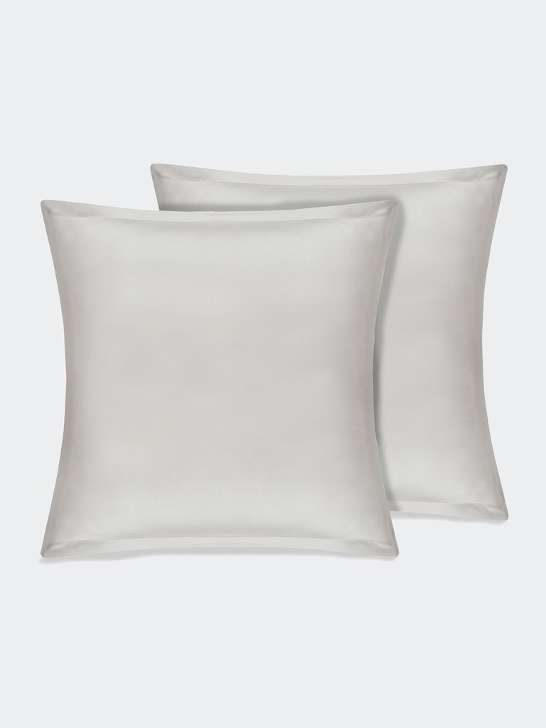 Organic Cotton Euro Sham - White Smoke - White Smoke