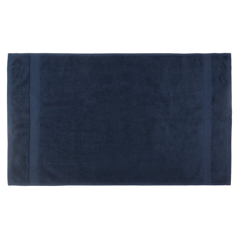 Organic Cotton Feather Touch Bath Mat, Insignia Blue - Default Title