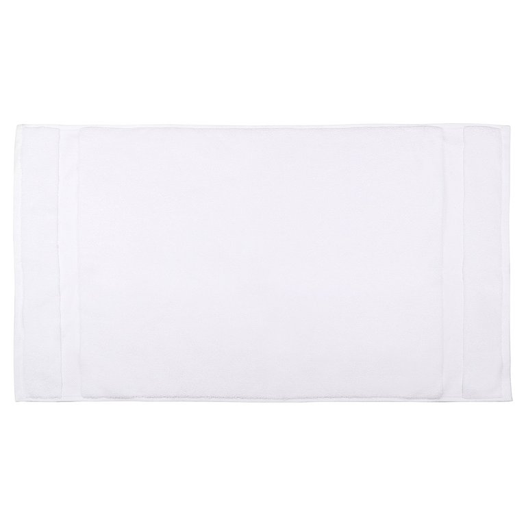 Organic Cotton Feather Touch Bath Mat - White