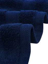 Organic Cotton Feather Touch Hand Towel, Insignia Blue (Pack of 6)