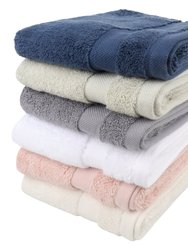 Organic Cotton Feather Touch Hand Towel, Insignia Blue (Pack of 6)