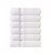 Organic Cotton Feather Touch Hand Towel, (Pack of 6) - White