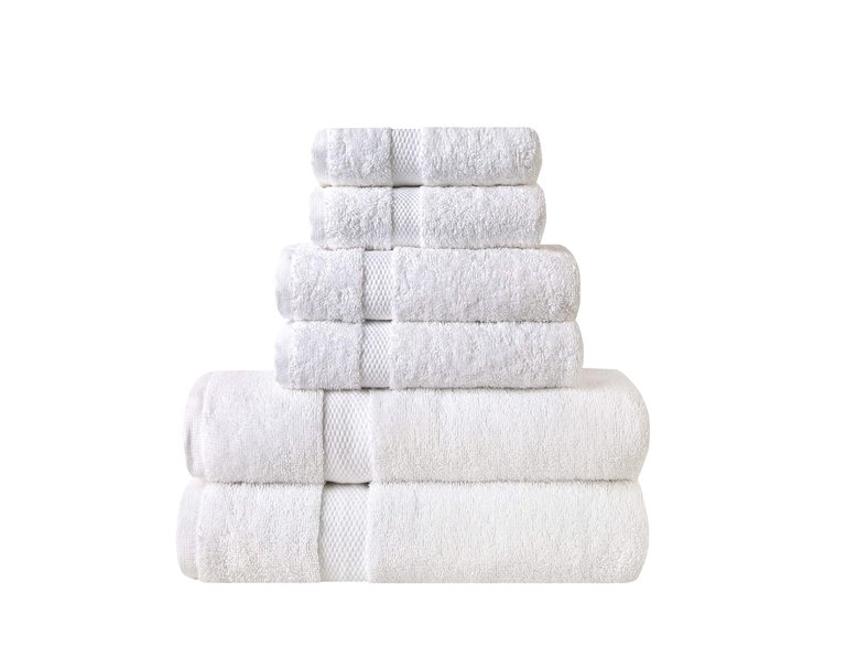 Organic Cotton Feather Touch Towel Set, (6-Piece Set) - Insignia Blue