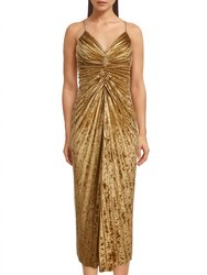 Marylin Midi Dress - Gold